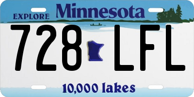 MN license plate 728LFL
