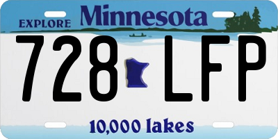 MN license plate 728LFP
