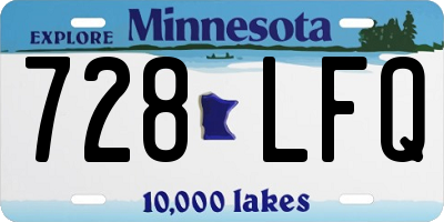 MN license plate 728LFQ