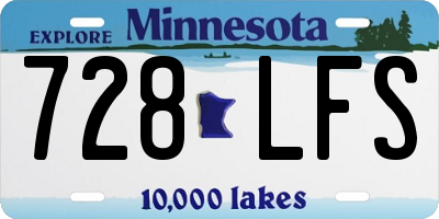 MN license plate 728LFS