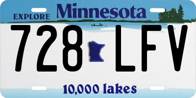 MN license plate 728LFV