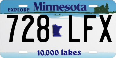 MN license plate 728LFX