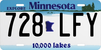 MN license plate 728LFY
