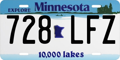 MN license plate 728LFZ