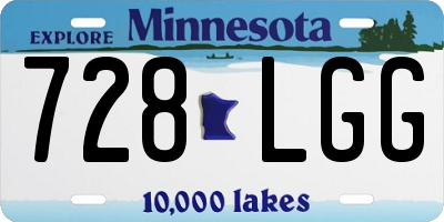 MN license plate 728LGG