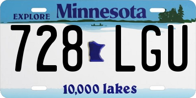 MN license plate 728LGU