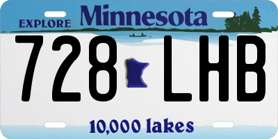 MN license plate 728LHB