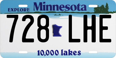 MN license plate 728LHE