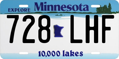 MN license plate 728LHF