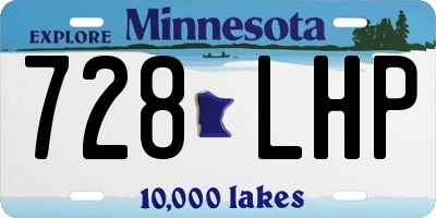 MN license plate 728LHP
