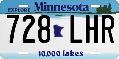 MN license plate 728LHR