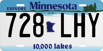 MN license plate 728LHY