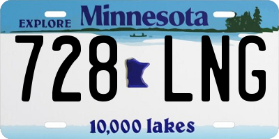 MN license plate 728LNG