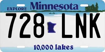 MN license plate 728LNK