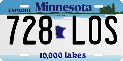 MN license plate 728LOS