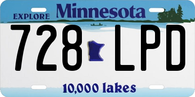 MN license plate 728LPD