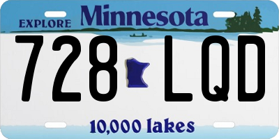 MN license plate 728LQD