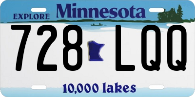 MN license plate 728LQQ