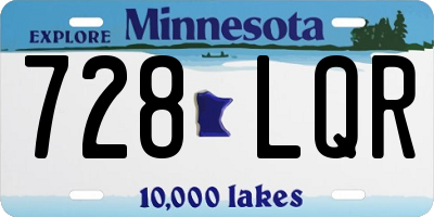MN license plate 728LQR
