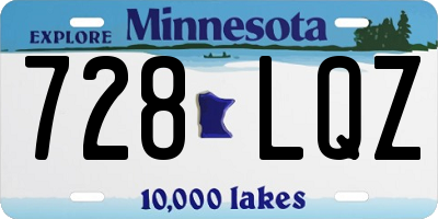 MN license plate 728LQZ