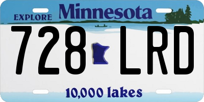 MN license plate 728LRD