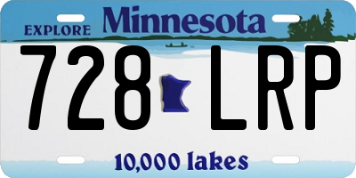 MN license plate 728LRP