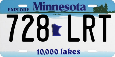 MN license plate 728LRT