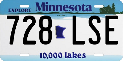 MN license plate 728LSE