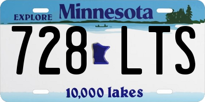 MN license plate 728LTS