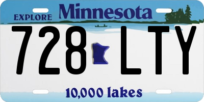 MN license plate 728LTY