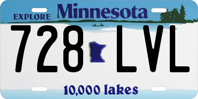 MN license plate 728LVL
