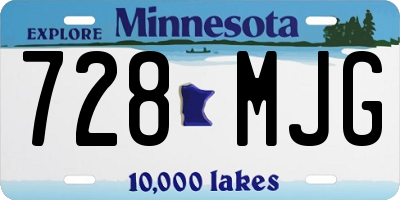 MN license plate 728MJG
