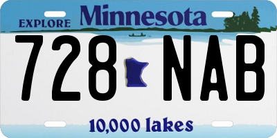 MN license plate 728NAB
