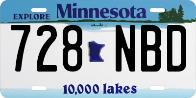 MN license plate 728NBD