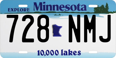 MN license plate 728NMJ