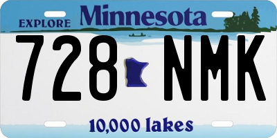 MN license plate 728NMK