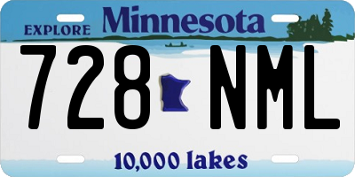MN license plate 728NML