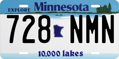 MN license plate 728NMN
