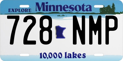 MN license plate 728NMP