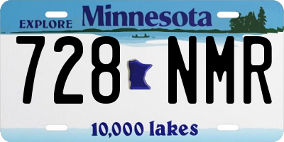 MN license plate 728NMR