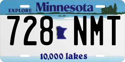 MN license plate 728NMT