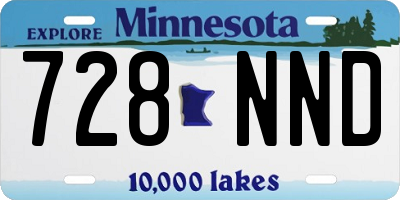 MN license plate 728NND
