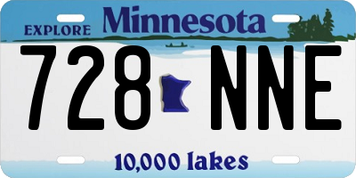 MN license plate 728NNE