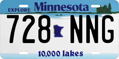 MN license plate 728NNG