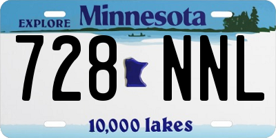 MN license plate 728NNL