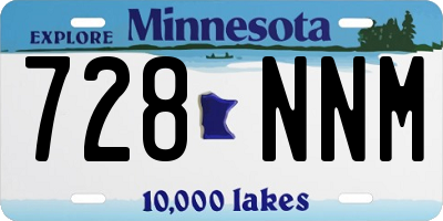 MN license plate 728NNM