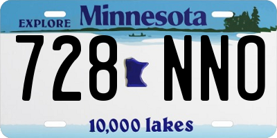 MN license plate 728NNO