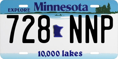 MN license plate 728NNP