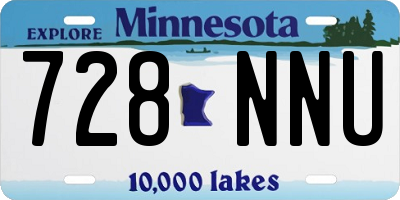 MN license plate 728NNU