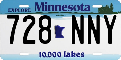 MN license plate 728NNY